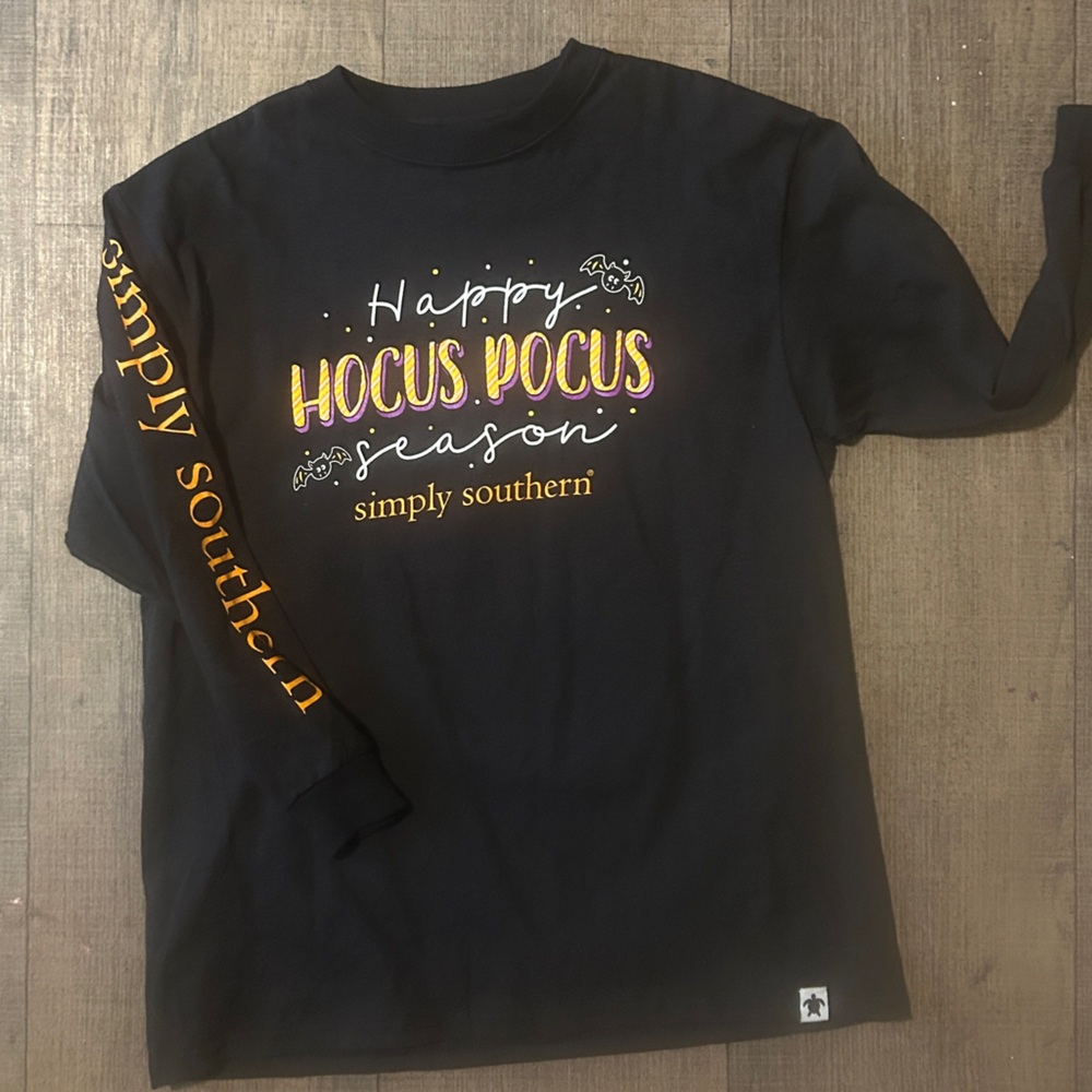 Simply Southern Kids Black and Orange Hocus Pocus Tee